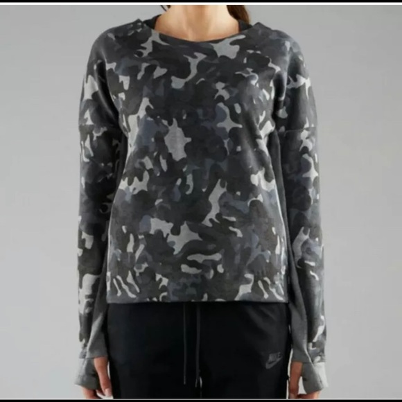Nike Sweaters - NIKE TECH CAMO SWEATSHIRT